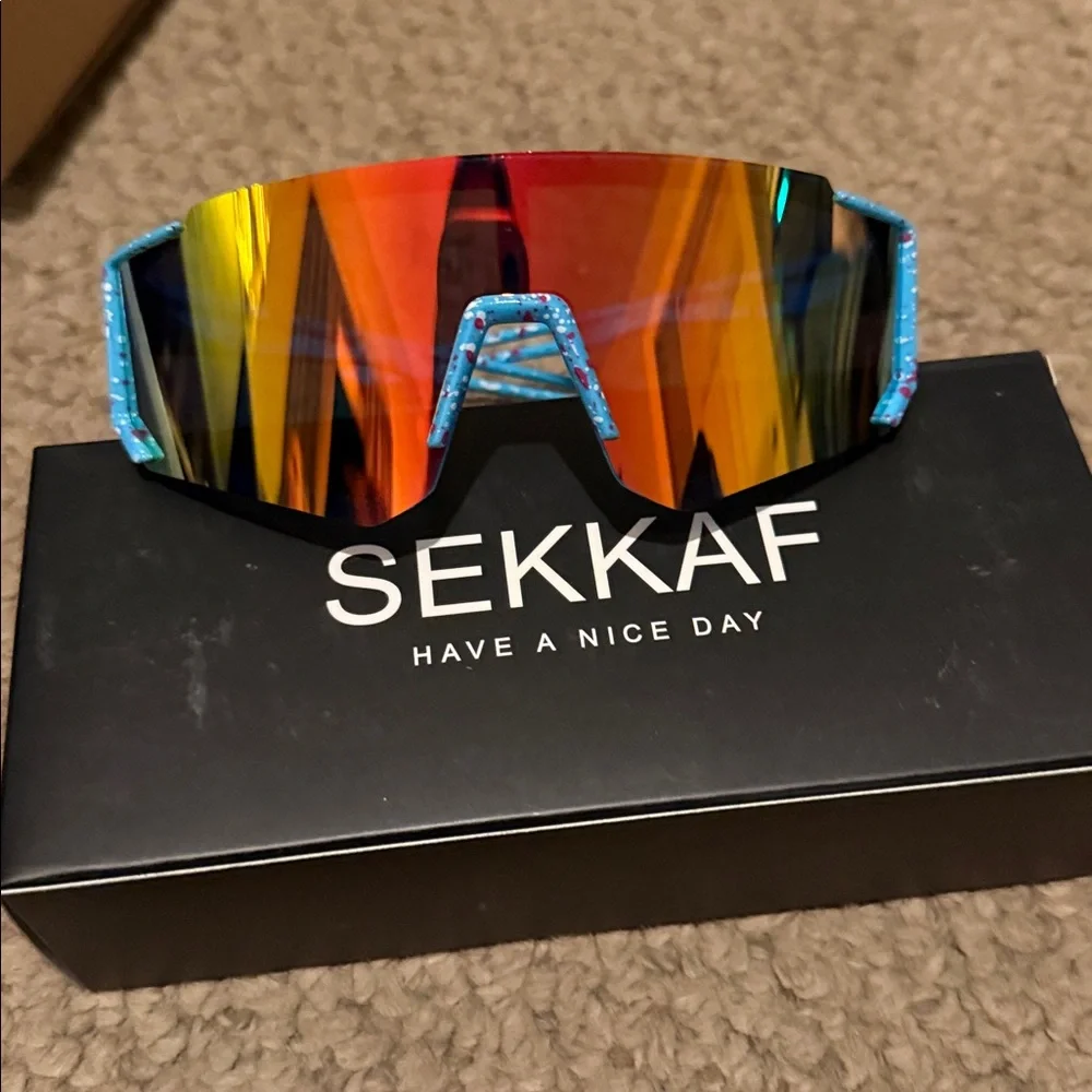 SEKKAF Multicolor Sports Sunglasses